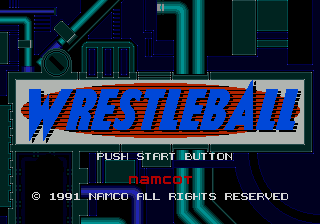 Wrestleball title screen for Sega Mega Drive